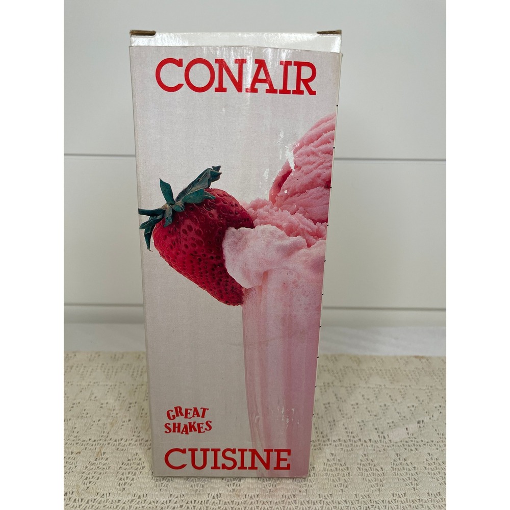 Conair Cuisine Great Shakes Milkshake Maker White Red Model CGS-100 Vintage